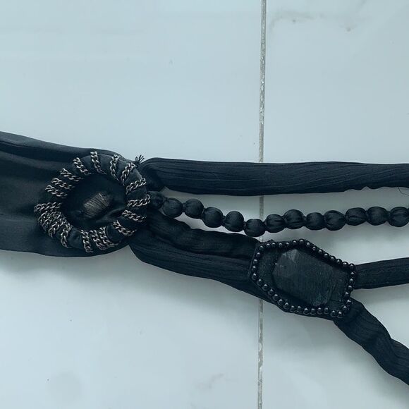 Silk necklace belt scarf - Picture 2 of 2